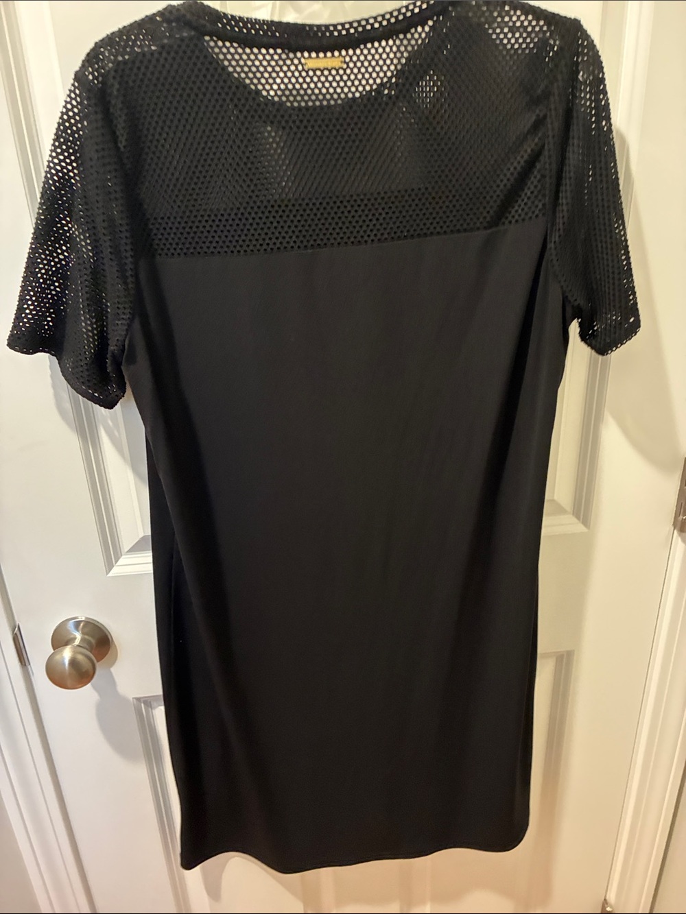 Michael Kors Mesh Yoke Short Sleeve Dress - Picture 2 of 5